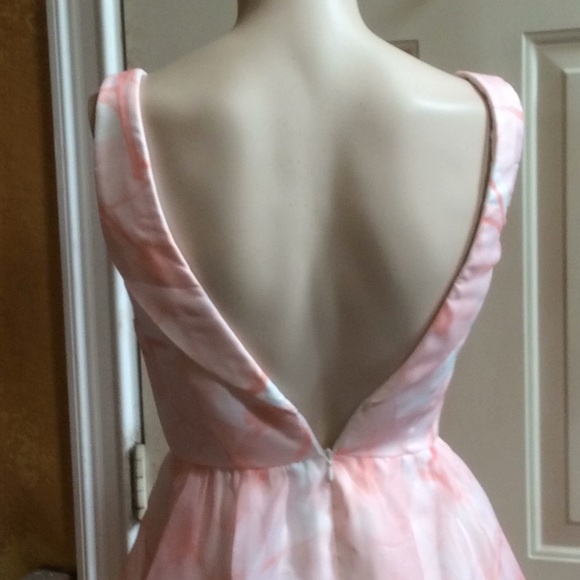 Mod Cloth pastel floral cocktail dress Sz XS - Picture 7 of 8